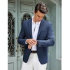 image:imageCOOFANDY Mens Casual Blazer Slim Fit Lightweight Sport Coat Two Button Suit JacketBlue