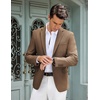 image:imageCOOFANDY Mens Casual Blazer Slim Fit Lightweight Sport Coat Two Button Suit JacketBrown