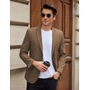 image:imageCOOFANDY Mens Casual Blazer Slim Fit Lightweight Sport Coat Two Button Suit JacketBrown