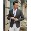 image:imageCOOFANDY Mens Casual Blazer Slim Fit Lightweight Sport Coat Two Button Suit JacketDark Grey