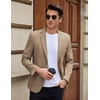 image:imageCOOFANDY Mens Casual Blazer Slim Fit Lightweight Sport Coat Two Button Suit JacketKhaki