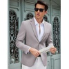 image:imageCOOFANDY Mens Casual Blazer Slim Fit Lightweight Sport Coat Two Button Suit JacketLight Grey