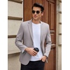 image:imageCOOFANDY Mens Casual Blazer Slim Fit Lightweight Sport Coat Two Button Suit JacketLight Grey