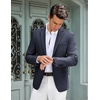 image:imageCOOFANDY Mens Casual Blazer Slim Fit Lightweight Sport Coat Two Button Suit JacketNavy Blue