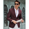 image:imageCOOFANDY Mens Casual Blazer Slim Fit Lightweight Sport Coat Two Button Suit JacketRed