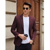 image:imageCOOFANDY Mens Casual Blazer Slim Fit Lightweight Sport Coat Two Button Suit JacketRed