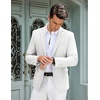 image:imageCOOFANDY Mens Casual Blazer Slim Fit Lightweight Sport Coat Two Button Suit JacketWhite
