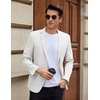 image:imageCOOFANDY Mens Casual Blazer Slim Fit Lightweight Sport Coat Two Button Suit JacketWhite