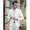 image:imageCOOFANDY Mens Casual Blazer Slim Fit Lightweight Sport Coat Two Button Suit JacketWhite