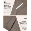 image:imageCOOFANDY Mens Casual Blazer Slim Fit Sport Coats One Button Business Suit JacketKhaki