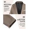 image:imageCOOFANDY Mens Casual Blazer Slim Fit Sport Coats One Button Business Suit JacketKhaki