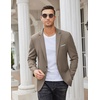 image:imageCOOFANDY Mens Casual Blazer Slim Fit Sport Coats One Button Business Suit JacketKhaki