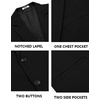 image:imageCOOFANDY Mens Casual Blazer Slim Fit Sport Coats Two Button Knit Textured Suit JacketBlack