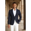 image:imageCOOFANDY Mens Casual Blazer Slim Fit Sport Coats Two Button Knit Textured Suit JacketDark Blue