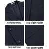 image:imageCOOFANDY Mens Casual Blazer Slim Fit Sport Coats Two Button Knit Textured Suit JacketDark Blue