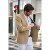 image:imageCOOFANDY Mens Casual Blazer Slim Fit Sport Coats Two Button Knit Textured Suit JacketKhaki