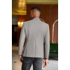 image:imageCOOFANDY Mens Casual Blazer Slim Fit Sport Coats Two Button Knit Textured Suit JacketLight Grey