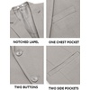 image:imageCOOFANDY Mens Casual Blazer Slim Fit Sport Coats Two Button Knit Textured Suit JacketLight Grey