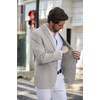 image:imageCOOFANDY Mens Casual Blazer Slim Fit Sport Coats Two Button Knit Textured Suit JacketLight Grey