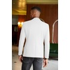 image:imageCOOFANDY Mens Casual Blazer Slim Fit Sport Coats Two Button Knit Textured Suit JacketWhite