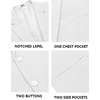 image:imageCOOFANDY Mens Casual Blazer Slim Fit Sport Coats Two Button Knit Textured Suit JacketWhite