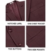 image:imageCOOFANDY Mens Casual Blazer Slim Fit Sport Coats Two Button Knit Textured Suit JacketWine Red