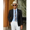 image:imageCOOFANDY Mens Casual Blazer Slim Fit Sports Coat One Button Suit Jacket Retro Tuxedos Formal Dress WearBlack