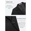 image:imageCOOFANDY Mens Casual Blazer Slim Fit Sports Coat One Button Suit Jacket Retro Tuxedos Formal Dress WearBlack