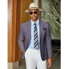 image:imageCOOFANDY Mens Casual Blazer Slim Fit Sports Coat One Button Suit Jacket Retro Tuxedos Formal Dress WearBlue