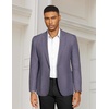image:imageCOOFANDY Mens Casual Blazer Slim Fit Sports Coat One Button Suit Jacket Retro Tuxedos Formal Dress WearBlue