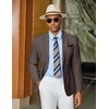 image:imageCOOFANDY Mens Casual Blazer Slim Fit Sports Coat One Button Suit Jacket Retro Tuxedos Formal Dress WearBrown