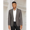 image:imageCOOFANDY Mens Casual Blazer Slim Fit Sports Coat One Button Suit Jacket Retro Tuxedos Formal Dress WearDeep Grey
