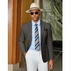 image:imageCOOFANDY Mens Casual Blazer Slim Fit Sports Coat One Button Suit Jacket Retro Tuxedos Formal Dress WearDeep Grey