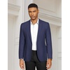 image:imageCOOFANDY Mens Casual Blazer Slim Fit Sports Coat One Button Suit Jacket Retro Tuxedos Formal Dress WearNavy Blue
