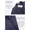 image:imageCOOFANDY Mens Casual Blazer Slim Fit Sports Coat One Button Suit Jacket Retro Tuxedos Formal Dress WearNavy Blue