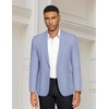 image:imageCOOFANDY Mens Casual Blazer Slim Fit Sports Coat One Button Suit Jacket Retro Tuxedos Formal Dress WearSky Blue
