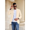 image:imageCOOFANDY Mens Casual Blazer Slim Fit Suit Jacket Lightweight One Button Business Sport CoatsBeige