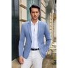 image:imageCOOFANDY Mens Casual Blazer Slim Fit Suit Jacket Lightweight One Button Business Sport CoatsBlue