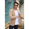 image:imageCOOFANDY Mens Casual Blazer Slim Fit Suit Jacket Lightweight One Button Business Sport CoatsKhaki