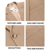 image:imageCOOFANDY Mens Casual Blazer Slim Fit Suit Jacket Lightweight One Button Business Sport CoatsKhaki