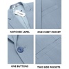 image:imageCOOFANDY Mens Casual Blazer Slim Fit Suit Jacket Lightweight One Button Business Sport CoatsLight Blue