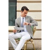image:imageCOOFANDY Mens Casual Blazer Slim Fit Suit Jacket Lightweight One Button Business Sport CoatsLight Grey