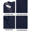 image:imageCOOFANDY Mens Casual Blazer Slim Fit Suit Jacket Lightweight One Button Business Sport CoatsNavy Blue