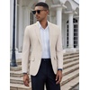 image:imageCOOFANDY Mens Casual Blazer Slim Fit Suit Jacket Two Button Lightweight Sport CoatBeige