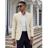 image:imageCOOFANDY Mens Casual Blazer Slim Fit Suit Jacket Two Button Lightweight Sport CoatBeige