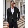 image:imageCOOFANDY Mens Casual Blazer Slim Fit Suit Jacket Two Button Lightweight Sport CoatBlack