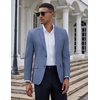 image:imageCOOFANDY Mens Casual Blazer Slim Fit Suit Jacket Two Button Lightweight Sport CoatBlue