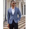 image:imageCOOFANDY Mens Casual Blazer Slim Fit Suit Jacket Two Button Lightweight Sport CoatBlue