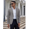 image:imageCOOFANDY Mens Casual Blazer Slim Fit Suit Jacket Two Button Lightweight Sport CoatDark Gray