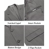 image:imageCOOFANDY Mens Casual Blazer Slim Fit Suit Jacket Two Button Lightweight Sport CoatDark Gray